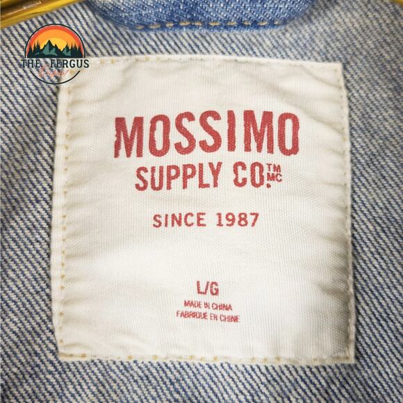 Mossimo Supply Co. Denim Vest Jacket Blue Pockets Women's Large - Picture 6 of 8